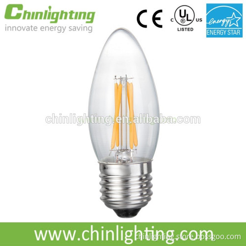 C35 4w 110v e27 e26 e14 e12 candelabra led filament bulbs c35 filament candle edison decorative bulb